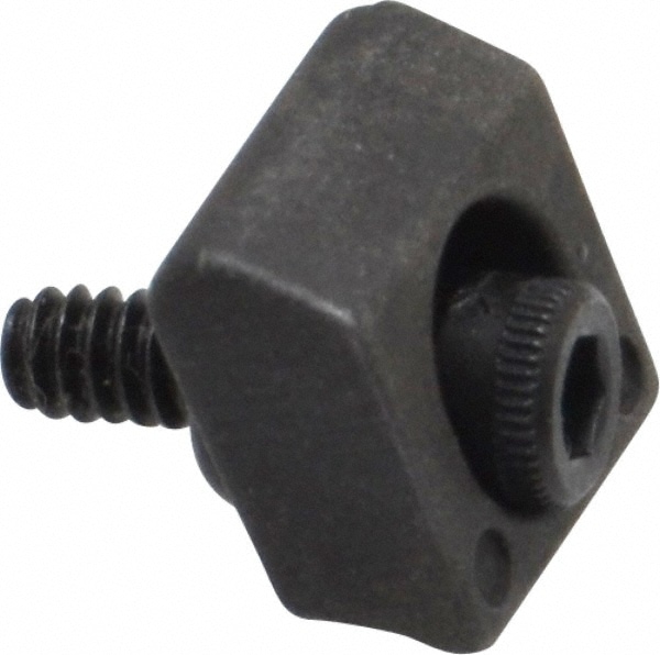 Mitee-Bite 26010 4-40 Screw Thread, 3/8" Wide x 0.075" High, Smooth Steel Standard Style Screw Mount Toe Clamp Image