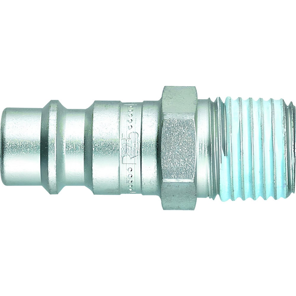 Pneumatic Hose Coupling: 1/4 Thread, 1/4 Body Dia, Industrial Interchange