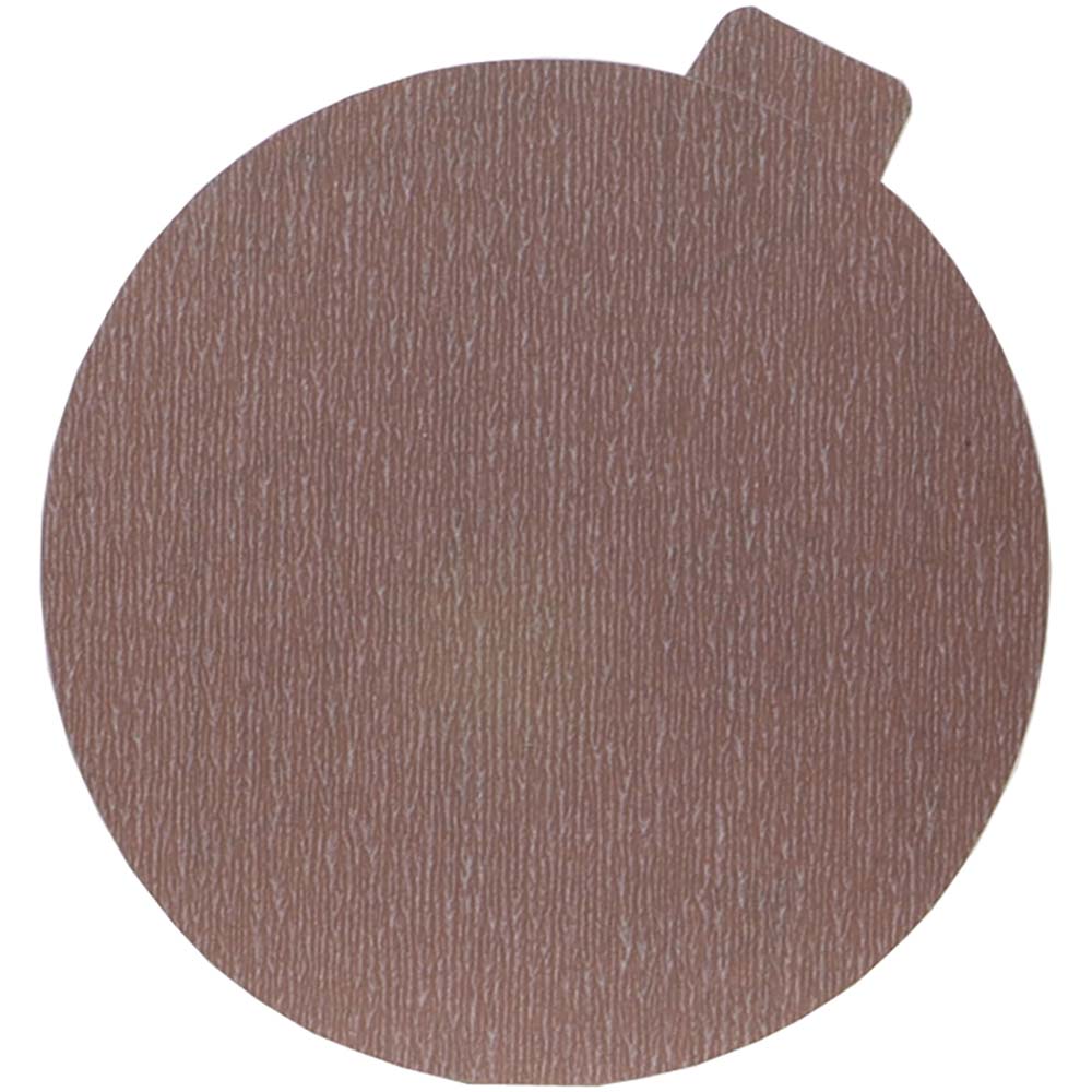 Norton | No-Fil 5" Dia PSA Disc w/ Tab: 1200 Grit, Aluminum Oxide - Ultra Fine Grade, B-Weighted, Paper Backing | 100-Pack | Part #66261131449