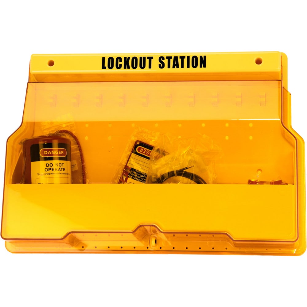 Electrical & Valve Lockout Station: Equipped, Polycarbonate