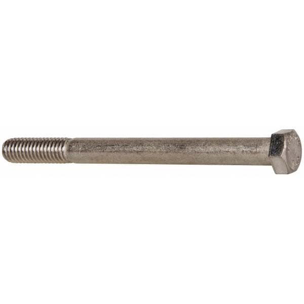 Value Collection R89498040 Hex Head Cap Screw: 7/16-14 x 5", Grade 18-8 Stainless Steel, Uncoated Image