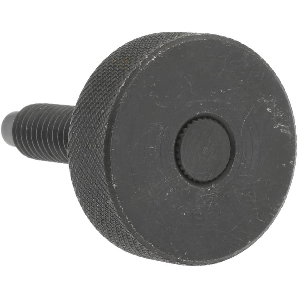 Made in US Fully Threaded 5/16-18 UNC Threads Knurled Head Steel Thumb Screw Flat Point Plain Finish 1-1/2 Length 