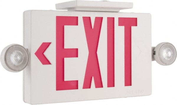 Cooper Lighting APC7R 1 & 2 Face Ceiling End & Wall Mount LED Combination Exit Signs 