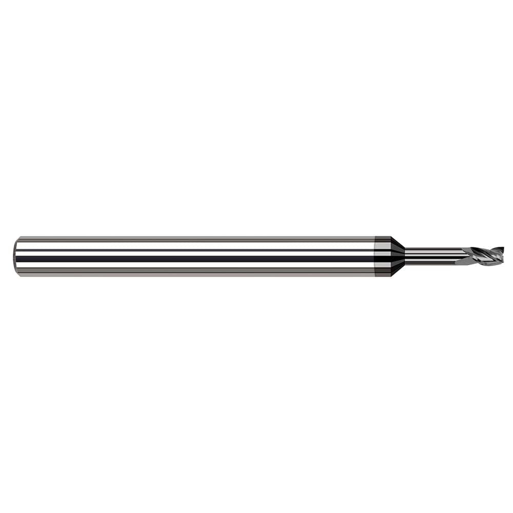 Harvey Tool 33293-C4 Square End Mill: 3/32 Dia, 9/64 LOC, 1/8 Shank Dia, 2-1/2 OAL, 3 Flutes, Solid Carbide Image