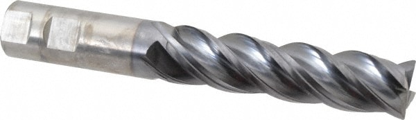 Kennametal 4067329 Corner Radius End Mill: 1" Dia, 4" LOC, 0.03" Radius, 4 Flutes, Solid Carbide Image