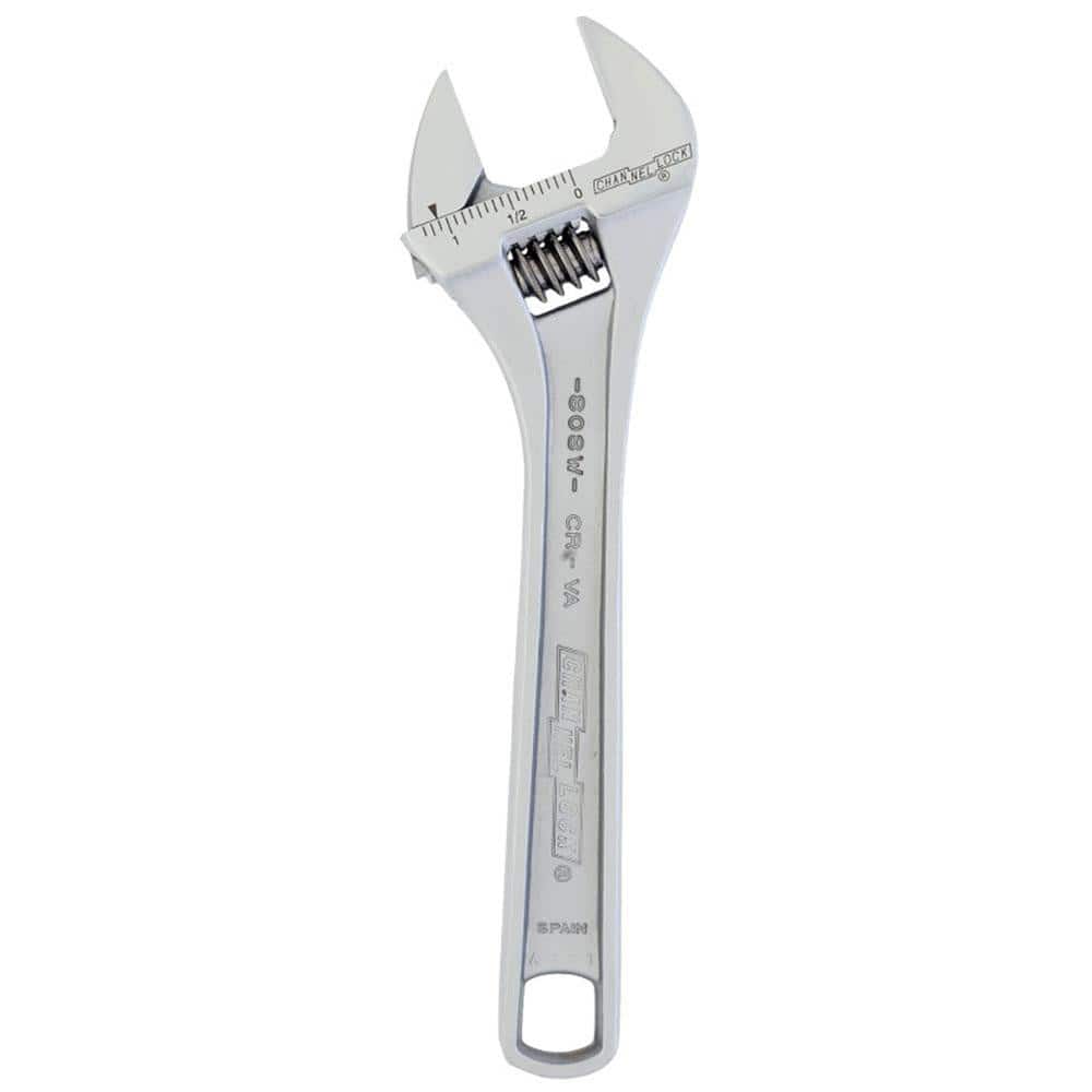 Adjustable Wrench: 8" OAL