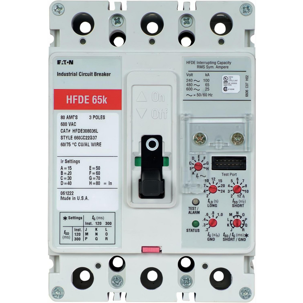 Eaton Cutler-Hammer 3P 225A 100KAIC 240VAC ELECTRONIC CASE CKT BRKR | Part #HFDE322522