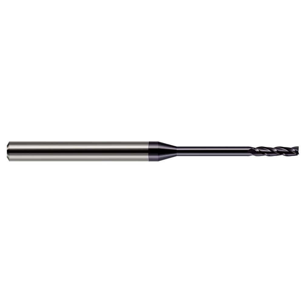 Harvey Tool 5/64", 1/2" LOC, 1/8" Shank Diam, 2-1/2" OAL, 3 Flute Solid Carbide Square End Mill - Single End, AlTiN Finish, 30° Helix