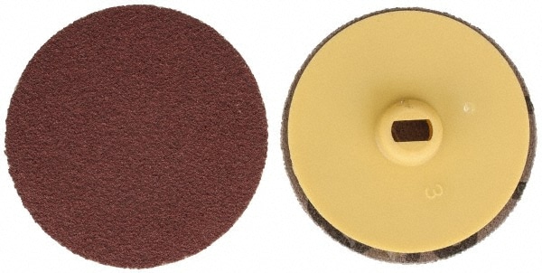 Quick-Change Disc: Quick Lock, 1-1/2" Disc Dia, 120 Grit, Aluminum Oxide, Coated