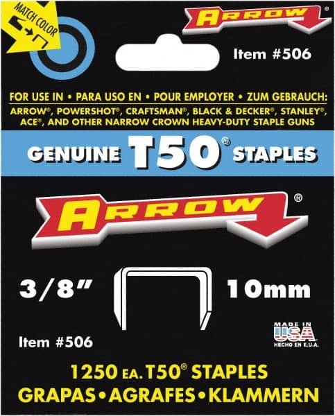 Stanley TRA706SST 3/8-Inch Heavy-Duty Stainless Steel Narrow Crown Staple for sale online 