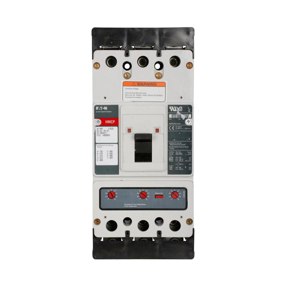 Eaton Cutler-Hammer HMCP 3P 400A 600V MOTOR CIRCUIT PROTECTOR | Part #HMCP400D5C