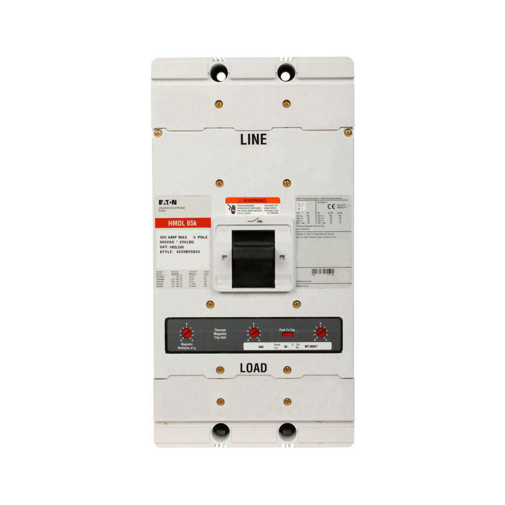 Eaton Cutler-Hammer HMDL 3P 300A 100 KAIC MOLDED CS CIRCUIT BREAKER | Part #HMDL3300