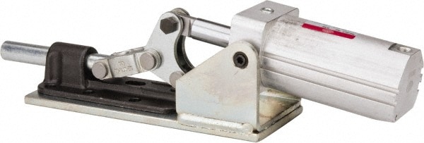 2,500 Lb Capacity, 1-1/4" Plunger Travel, 3/8-16 x 3/8" Plunger, 1/8 NPT Port, 3,582 N at 5 Bar, Air Power Straight Line Action Clamp