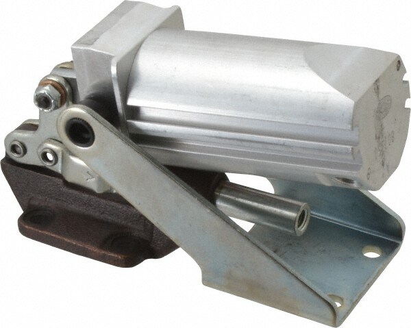 600 Lb Capacity, 3/4" Plunger Travel, 5/16-18 x 5/16" Plunger, 1/8 NPT Port, 3,015 N at 5 Bar, Air Power Straight Line Action Clamp