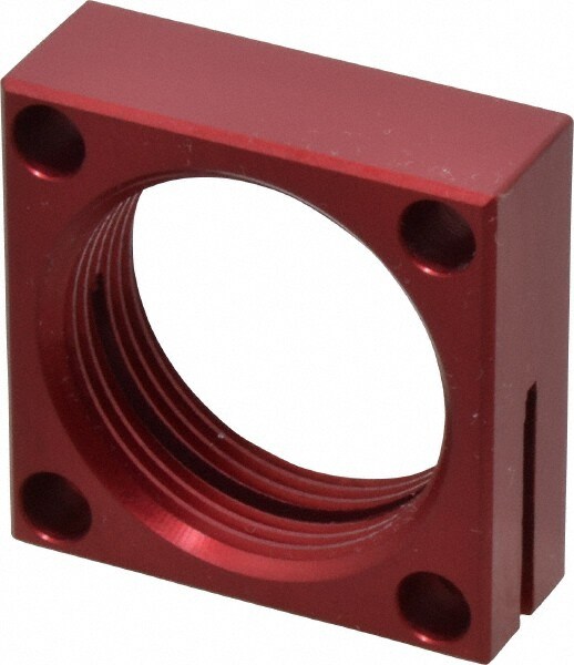 1-1/8 - 16 Thread, 13/64" Mounting Hole, Aluminum Clamp Mounting Block
