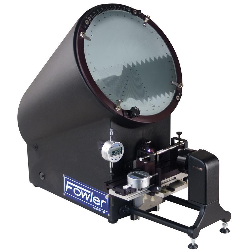 Optical Comparator: 12" Screen Dia, Horizontal Orientation, 10x 20x & 40x Magnification