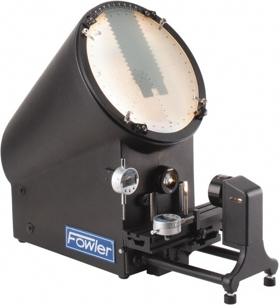 Optical Comparators & Profile Projectors; Image Type: Erect ; Orientation: Horizontal ; Magnification: 10x ; Screen Diameter (Inch): 12 ; Y-Axis Stage Travel Range (Inch): 2-1/2 ; Resolution (mm): 0.01