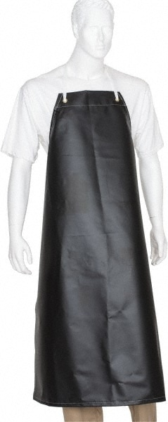 Ansell 56-512 Bib Apron: 45" Length, 17 mil Thick, Black 