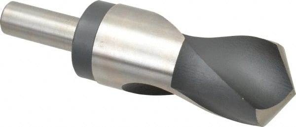 23/32 Drill Diameter Cle-Line C17044 Silver and Deming Reduced Shank Drill Reduced Flatted Shank 118-Degree Split Point High Speed Steel Black and Gold Finish