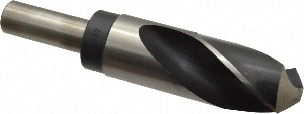 Hertel 306 1-3/8 Reduced Shank Drill Bit: 1-3/8 Dia, 3/4 Shank Dia, 118 0, High Speed Steel Image