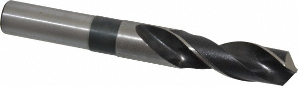 Hertel 306.8125 Reduced Shank Drill Bit: 13/16 Dia, 3/4 Shank Dia, 118 0, High Speed Steel Image