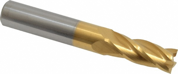 Hertel 750442 Square End Mill: 11/32 Dia, 7/8 LOC, 3/8 Shank Dia, 2-1/2 OAL, 4 Flutes, Solid Carbide Image