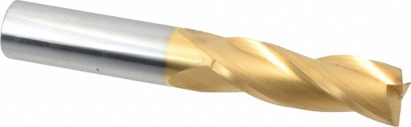 Hertel 750428 3/4", 2-1/4" LOC, 3/4" Shank Diam, 5" OAL, 3 Flute, Solid Carbide Square End Mill Image