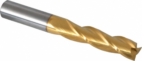 Hertel 750614 Square End Mill: 1/2 Dia, 2 LOC, 1/2 Shank Dia, 4 OAL, 3 Flutes, Solid Carbide Image