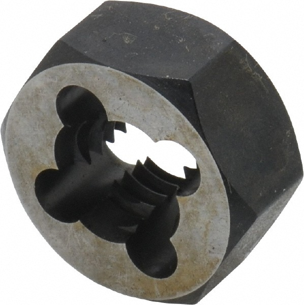 Cle-Line C65608 Hex Rethreading Die: 7/16-14 Thread, Right Hand, Carbon Steel 