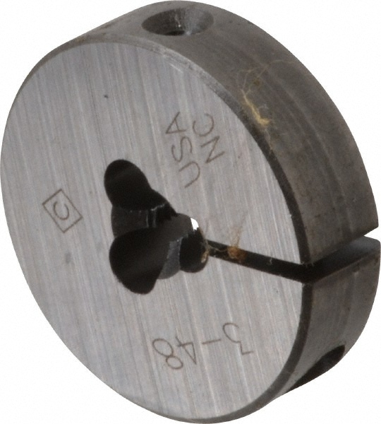 Cle-Line C65045 Round Die: #3-48, Carbon Steel 