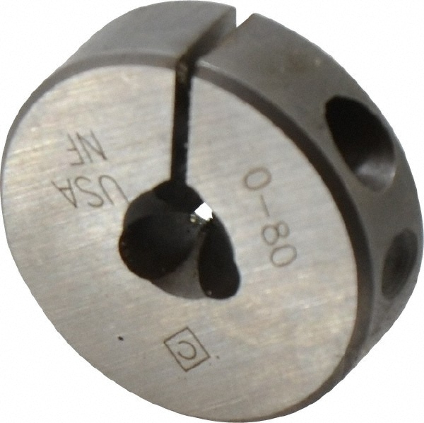 Cle-Line C65022 Round Die: #0-8, Carbon Steel Image