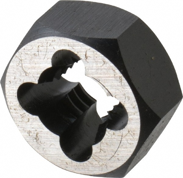 Cle-Line C65606 Hex Rethreading Die: 3/8-16 Thread, Right Hand, Carbon Steel 