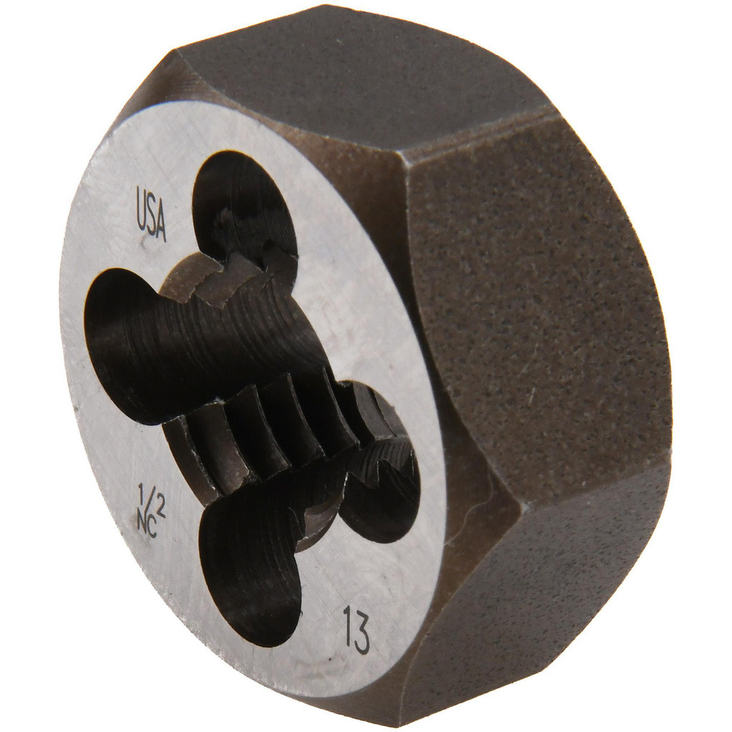 Cle-Line Hex Rethreading Die: 1/2-13, Right Hand, Carbon Steel | Part #C65610