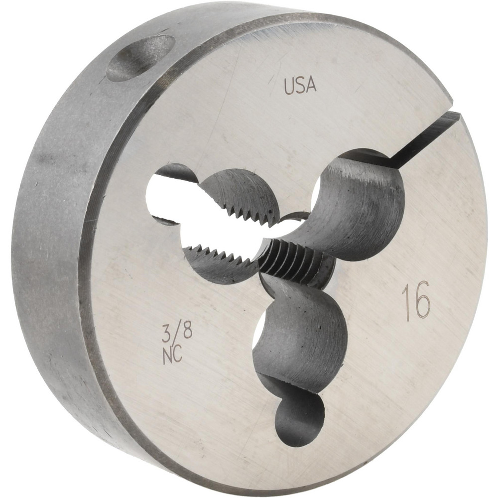Round Die: 3/8-16, 2" OD, Carbon Steel