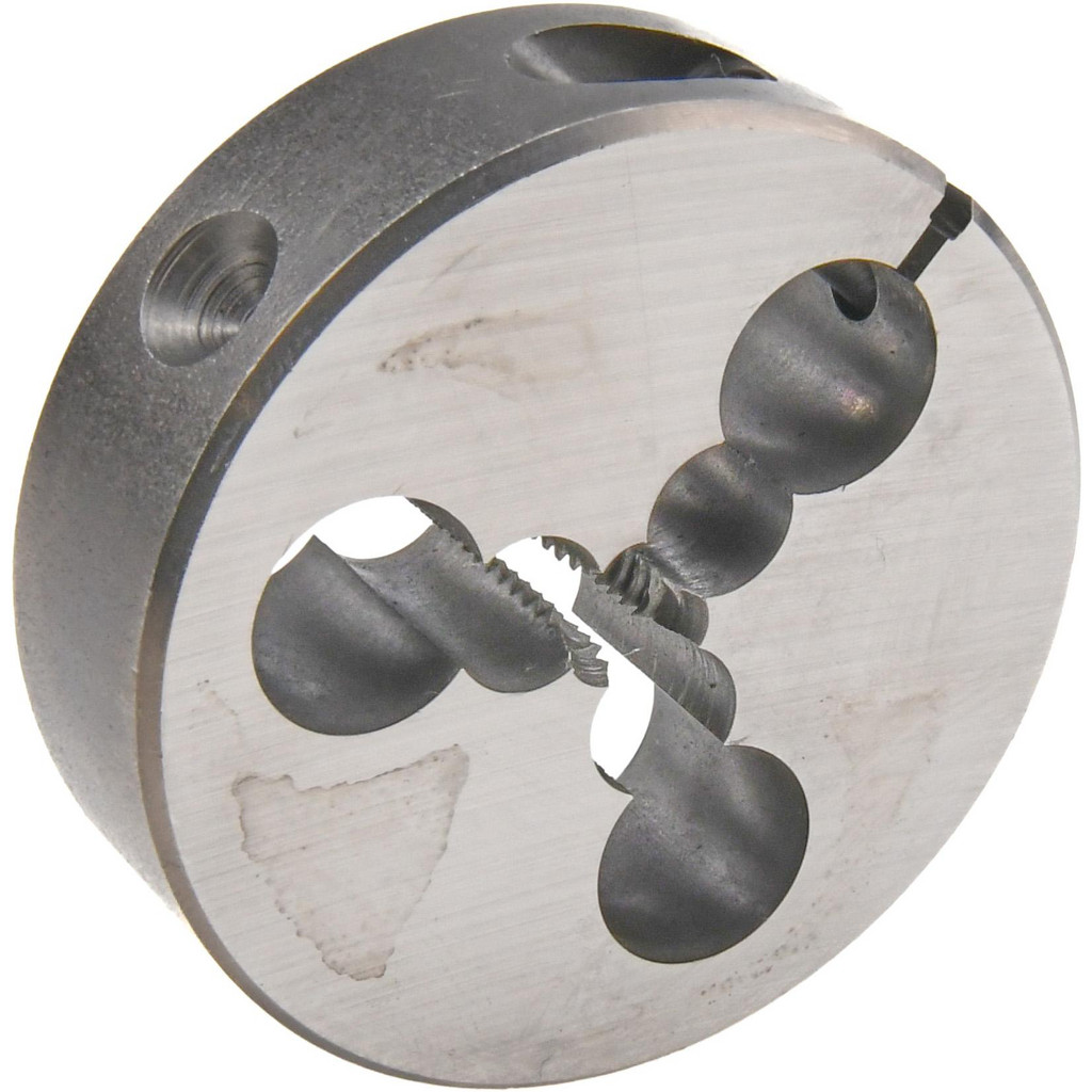 Cle-Line Round Die: 1/4-20, 2" OD, Carbon Steel - Adjustable, Right Hand Thread, Series 0610 | Part #C65264