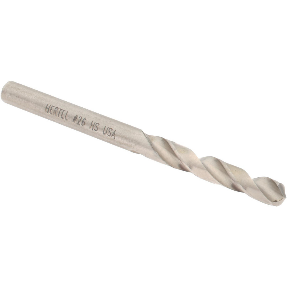 Hertel Screw Machine Length Drill Bit 26, 118 ° Point, High Speed