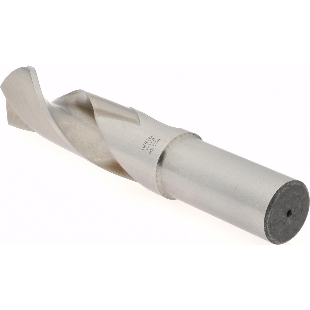 Hertel Screw Machine Length Drill Bit 11/8" Dia, 118 deg Point, HighSpeed Steel MSC Direct