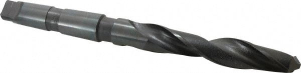 Taper Shank Drill Bit: 1.1875" Dia, 4MT, 118 °, High Speed Steel