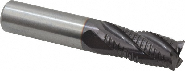 Guhring 9030820158700 Square End Mill: 5/8 Dia, 1-1/4 LOC, 5/8 Shank Dia, 3-1/2 OAL, 4 Flutes, Solid Carbide Image