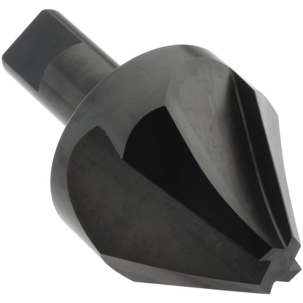 Hertel 18699 Countersink: 2" Head Dia, 60 ° Included Angle, 4 Flutes, High Speed Steel 