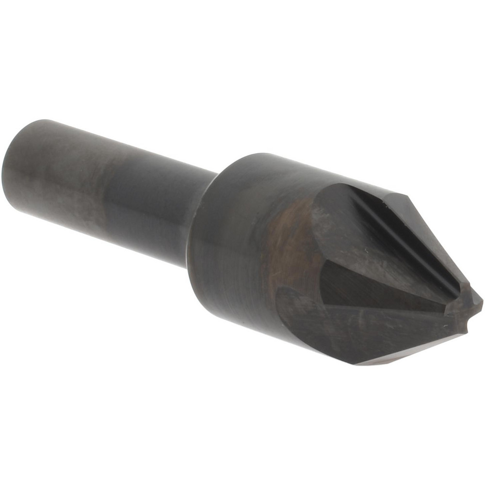 Hertel 18639 5/8" Head Diam, 3/8" Shank Diam, 4 Flute 60&deg; High Speed Steel Countersink Image
