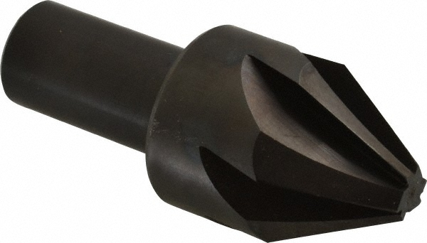Hertel 19316 1-1/4" Head Diam, 3/4" Shank Diam, 6 Flute 60&deg; High Speed Steel Countersink Image
