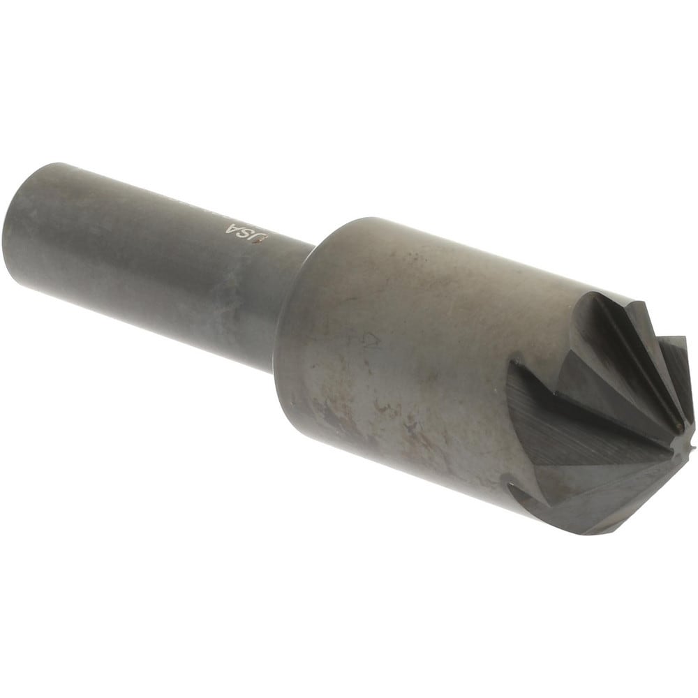 Hertel 18534 5/8" Head Diam, 3/8" Shank Diam, 6 Flute 100° High Speed Steel Countersink Image