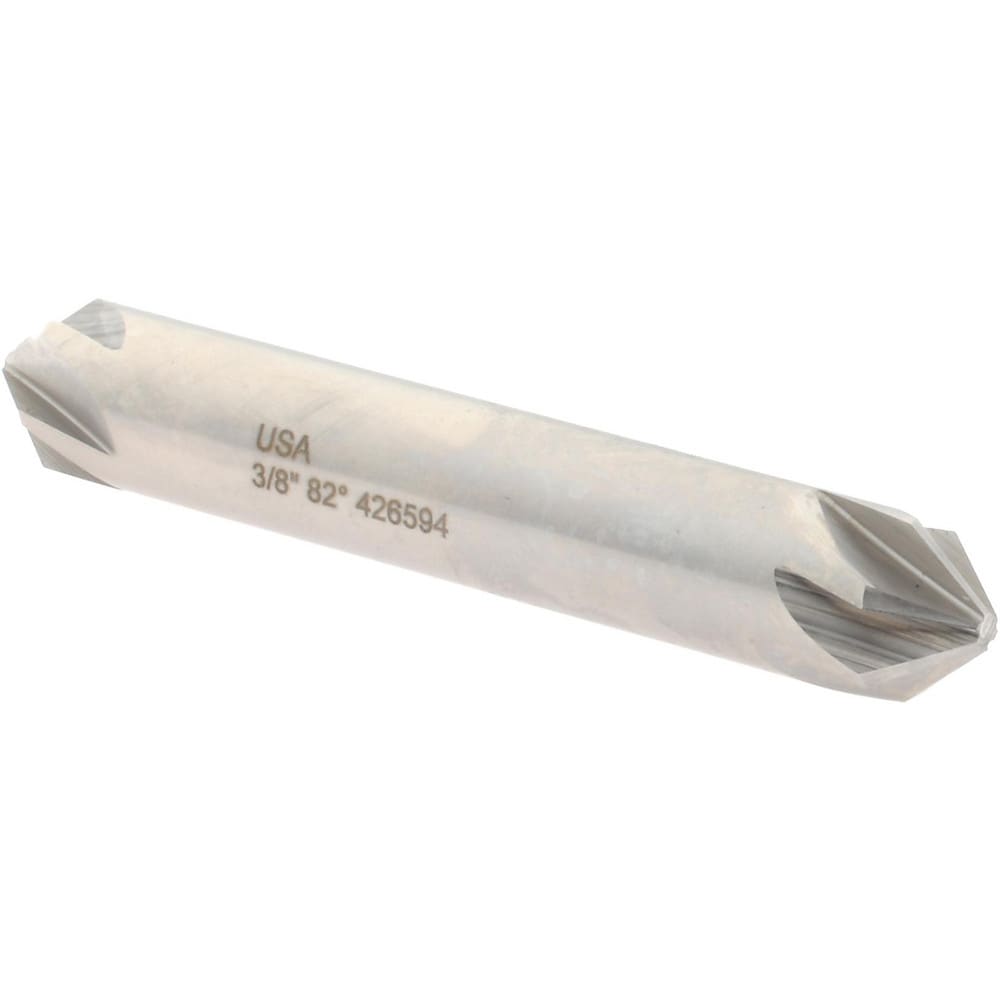 Hertel 18309 3/8" Head Diam, 3/8" Shank Diam, 6 Flute 82° High Speed Steel Countersink Image