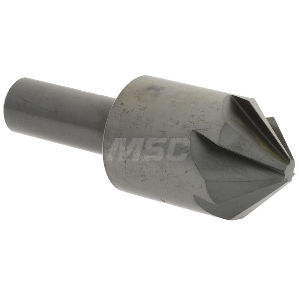 Hertel 18552 1" Head Diam, 1/2" Shank Diam, 6 Flute 90° High Speed Steel Countersink Image