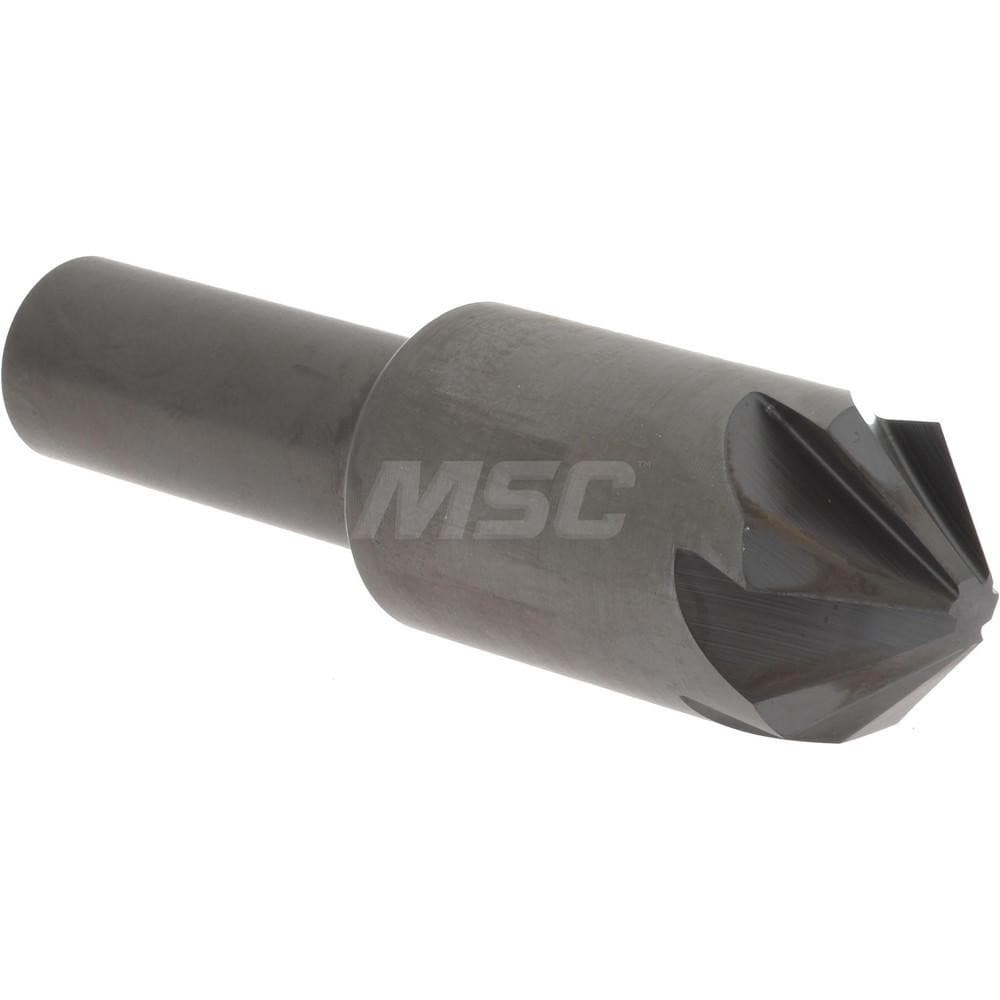 Hertel 18539 3/4" Head Diam, 1/2" Shank Diam, 6 Flute 90° High Speed Steel Countersink Image