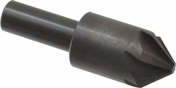 Hertel 18544 7/8" Head Diam, 1/2" Shank Diam, 6 Flute 82° High Speed Steel Countersink Image