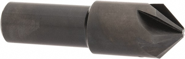 Hertel 19315 5/8" Head Diam, 1/2" Shank Diam, 6 Flute 90° High Speed Steel Countersink Image