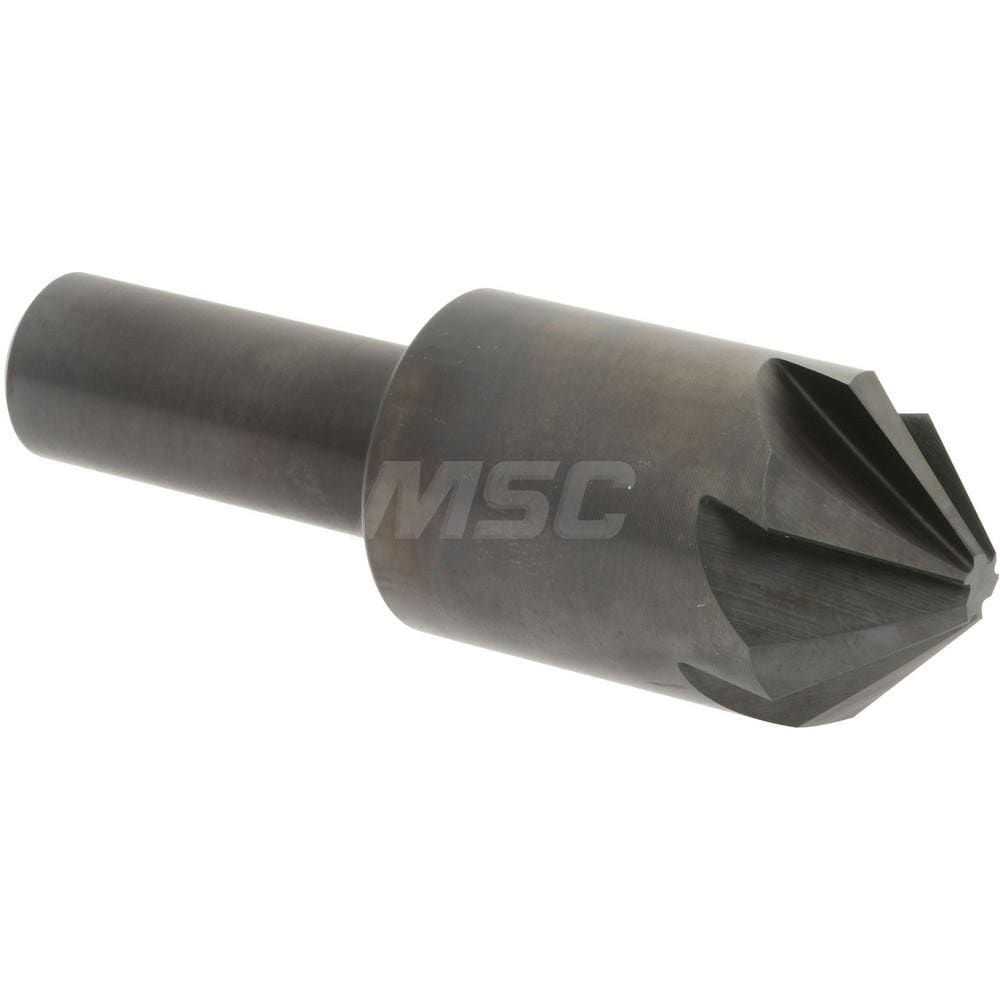 Hertel 18102 7/8" Head Diam, 1/2" Shank Diam, 6 Flute 90° High Speed Steel Countersink Image