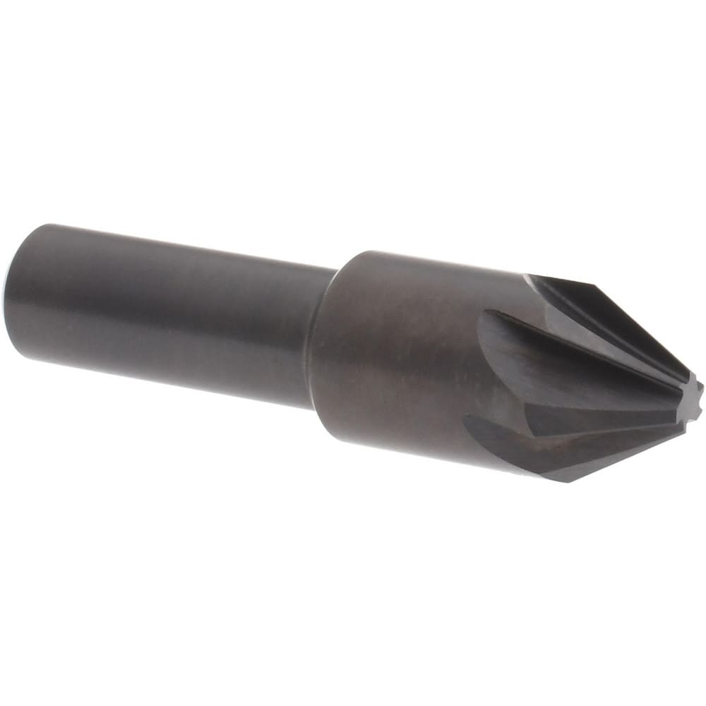 Hertel 18524 Countersink: 1/2" Head Dia, 60 ° Included Angle, 6 Flutes, High Speed Steel Image